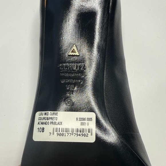 SCHUTZ Black and Gold Heels - Picture 11 of 12